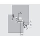 Ajtópánt SFS Dynamic 3D-Q16/13mm FEHÉR