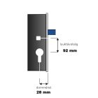 Többpontos ajtózár Roto H650 4E görgős 28/92/16