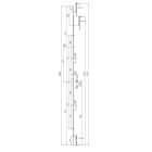 Többpontos ajtózár Roto H650 2 Csap 2 görgő 45/92/16 cil. műk.