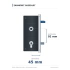 Többpontos ajtózár GU Secury Europa R4 45/92/16