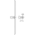 Többpontos ajtózár Roto H650 4V gomba görgős 40/92/16 cil.műk.