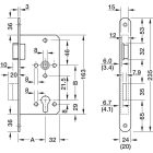Hafele 55/72 cilinderes ezüst (bal)