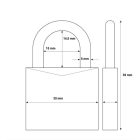 Abus 713/30 lakat sárgaréz