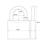 Abus 713/50 lakat sárgaréz