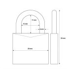 Abus 713/20 lakat sárgaréz