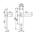 Kilincs Christie 55 PZ F1