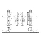 Kilincs Hoppe Milano 90 WC F4