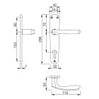 Kilincs Hoppe Milano 90 PZ F4