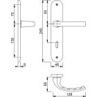Kilincs Hoppe Tokyo 90 BB F4