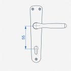 Kilincs Hoppe Milano 55 PZ F1