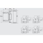 Ajtópánt SFS Easy 3D-20-024 matt fekete RAL9005