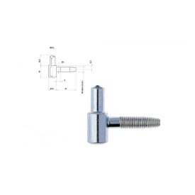 Ajtópánt Otlav 2 rész. golyós ezüst 13 mm fiú