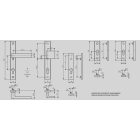 Ajtókilincs Dublin Fél grnt. F6 inox 35/92