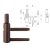 Ajtópánt Otlav 3D 14mm FIÚ bronz