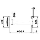 Optikai kitekintő réz  016 60-85