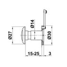 Optikai kitekintő réz 014 15-25