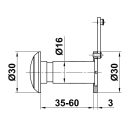 Optikai kitekintő króm  016 35-60