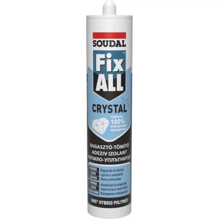 Soudal Fix ALL Crystal kristálytiszta tömítő-ragasztó, 290 ml