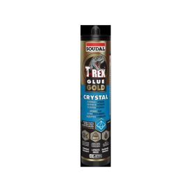   Soudal T‑REX Gold Crystal átlátszó szerelőragasztó, 290 ml