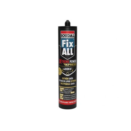 Soudal Fix ALL X‑treme Power Express extrém erős szerelőragasztó, fehér, 280 ml