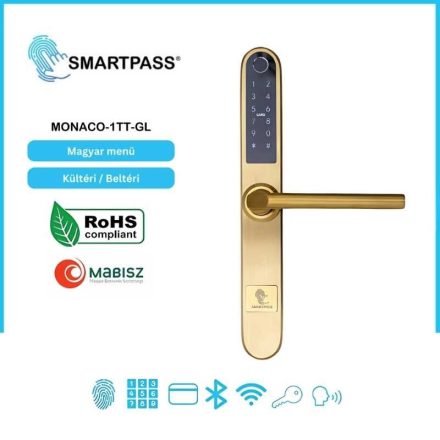 Okoskilincs Monaco Smartpass arany 1TT-GL